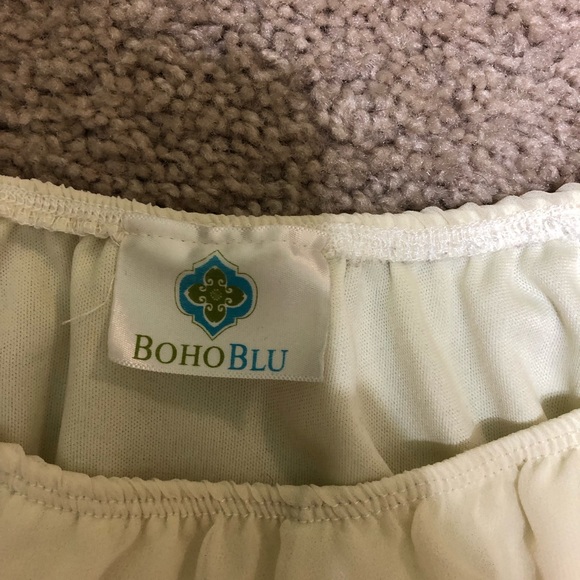 White sheer blouse - Picture 2 of 3